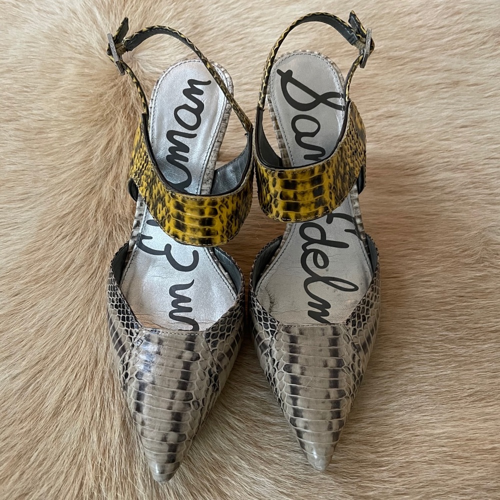 Sam Edelman Snake Heels Size 8